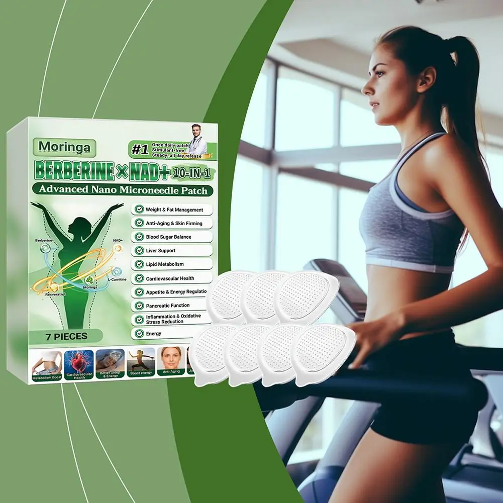Moringa 10-in-1 Nano Microneedle Patch - Moisturizing, Firming Skin, Microdarts Technology for Women & Men Daily Care Body Care
