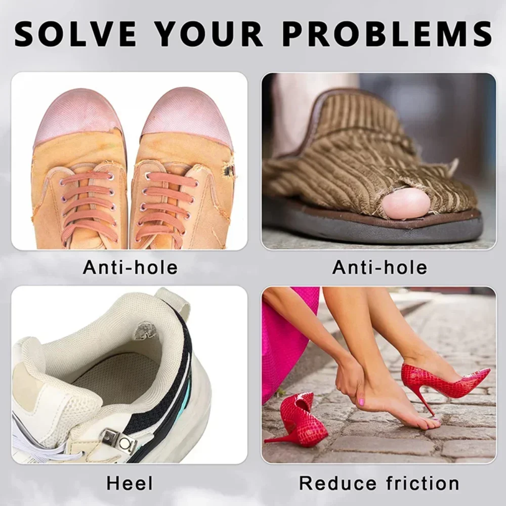 Sports Shoes Repair Stickers Heel Protector Anti-Wear Repair Holes Self-adhesive Patches Insoles Pad Foot Care Insert