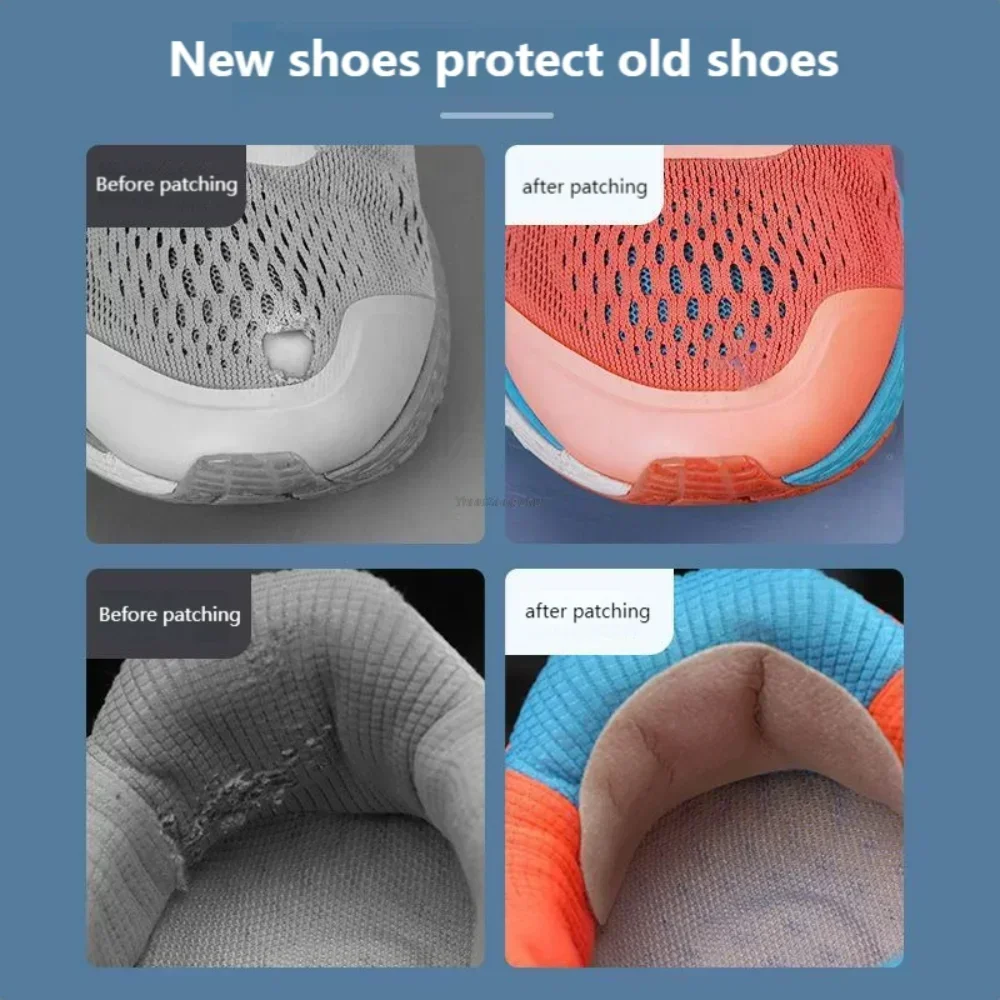 Sports Shoes Repair Stickers Heel Protector Anti-Wear Repair Holes Self-adhesive Patches Insoles Pad Foot Care Insert