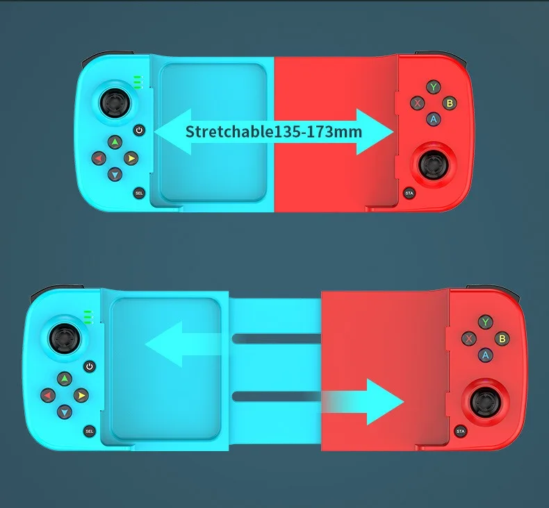 Bsp-D3 Wireless Stretchable Game Controller Bluetooth 5.0 Mobile Phone Gamepad Controller For Samsung Huawei Xiaomi Android IOS