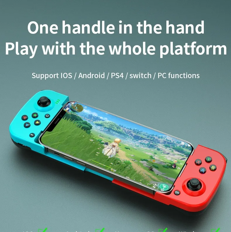 Bsp-D3 Wireless Stretchable Game Controller Bluetooth 5.0 Mobile Phone Gamepad Controller For Samsung Huawei Xiaomi Android IOS