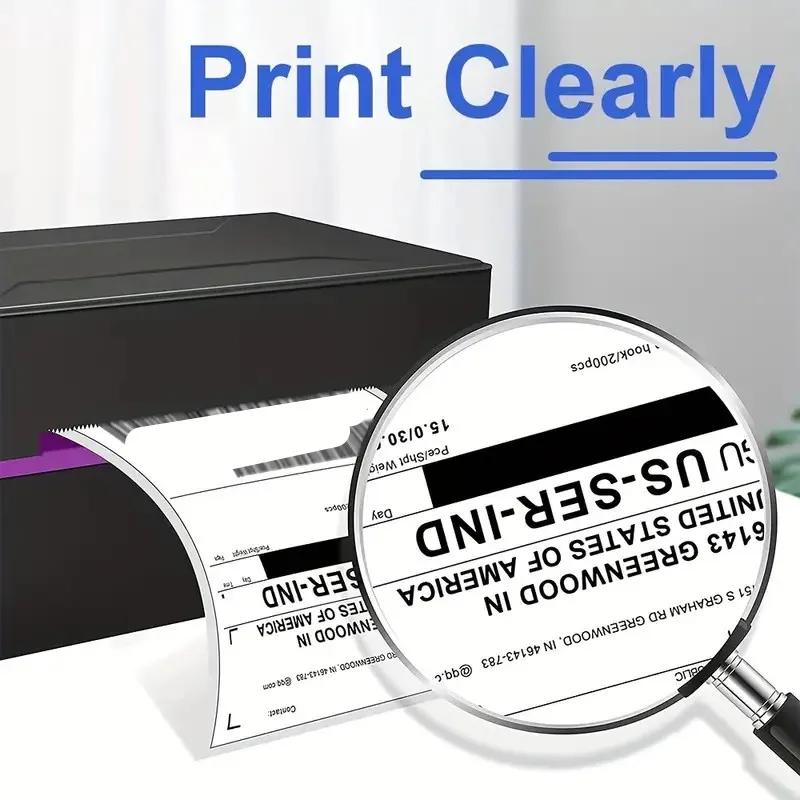 4"x6" inch Thermal Label Paper 100x150mm 100/500PCS Waterproof For Thermal Shipping Labels DHL UPS Express Barcode For D100/D200