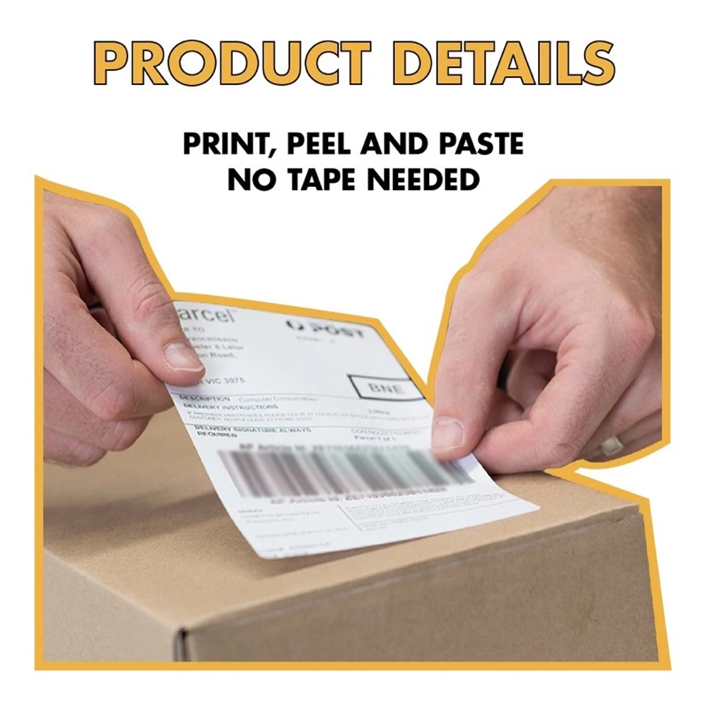 4"x6" inch Thermal Label Paper 100x150mm 100/500PCS Waterproof For Thermal Shipping Labels DHL UPS Express Barcode For D100/D200