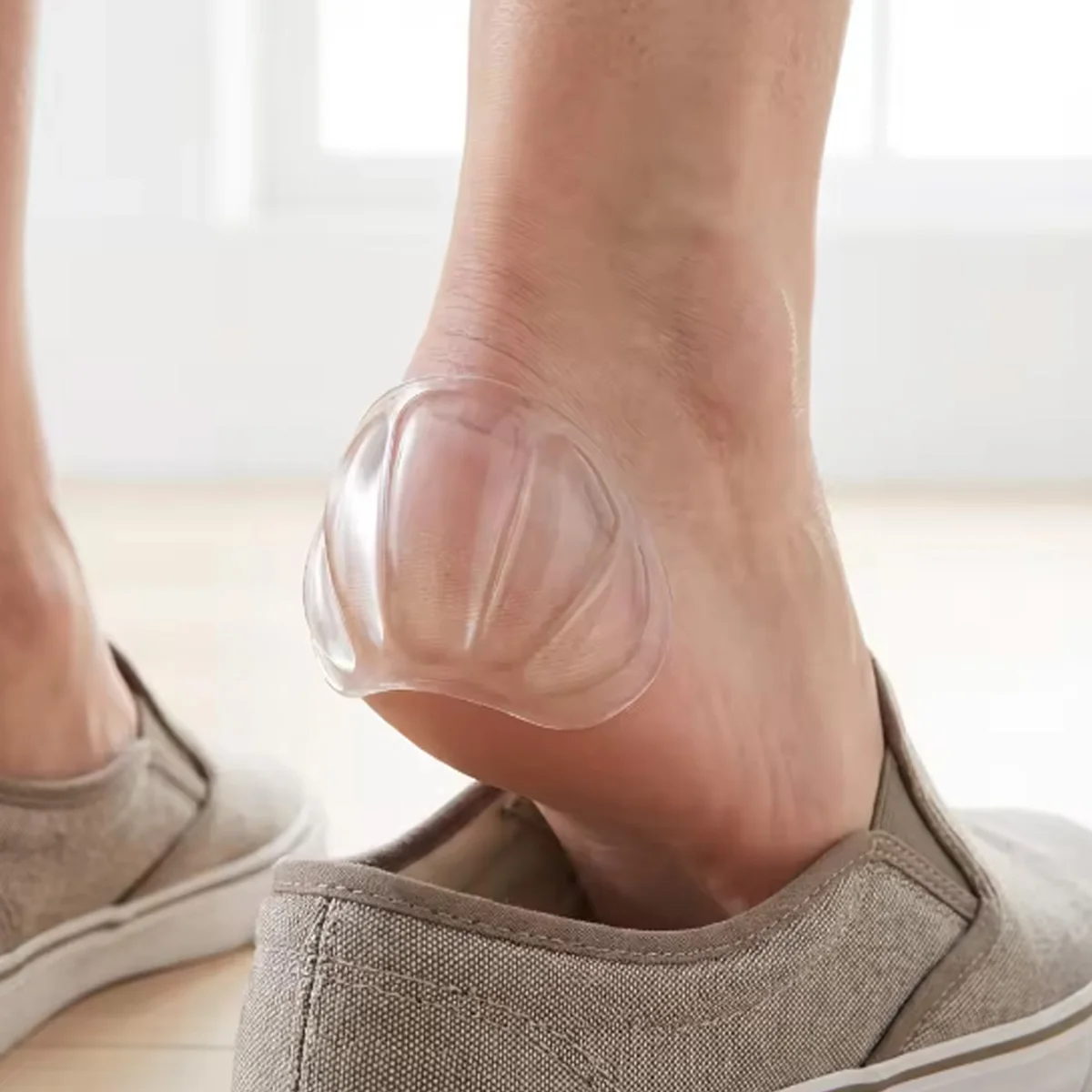 Clear Silicone Heel & Forefoot Cushion Pads, Lightweight Breathable Comfort Inserts for High Heels & Sneakers Unisex