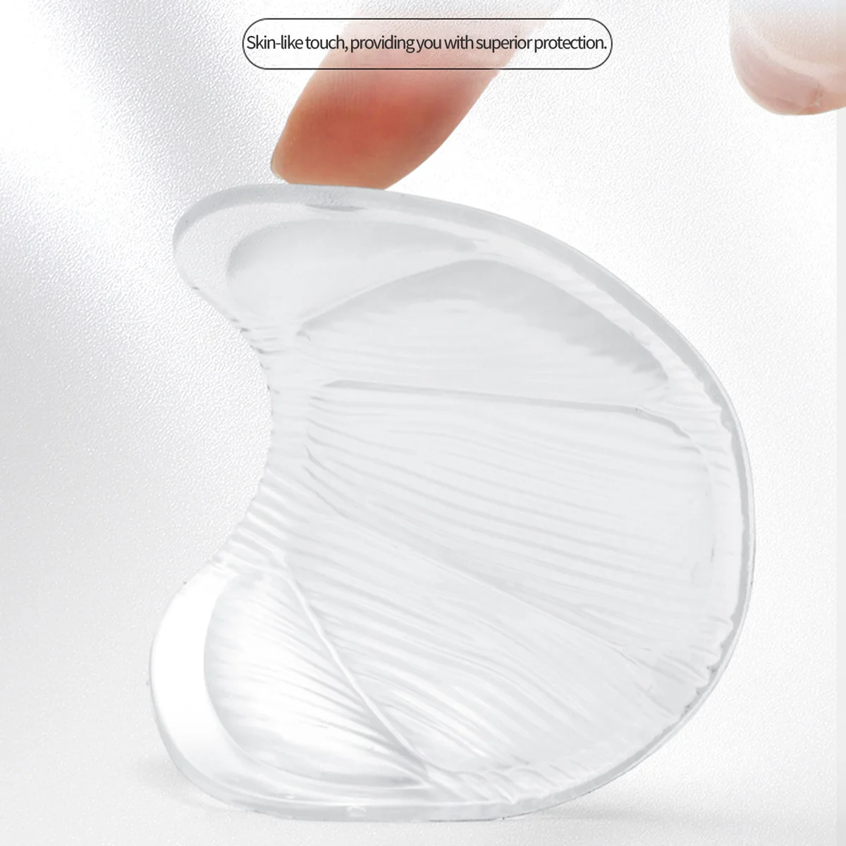 Clear Silicone Heel & Forefoot Cushion Pads, Lightweight Breathable Comfort Inserts for High Heels & Sneakers Unisex