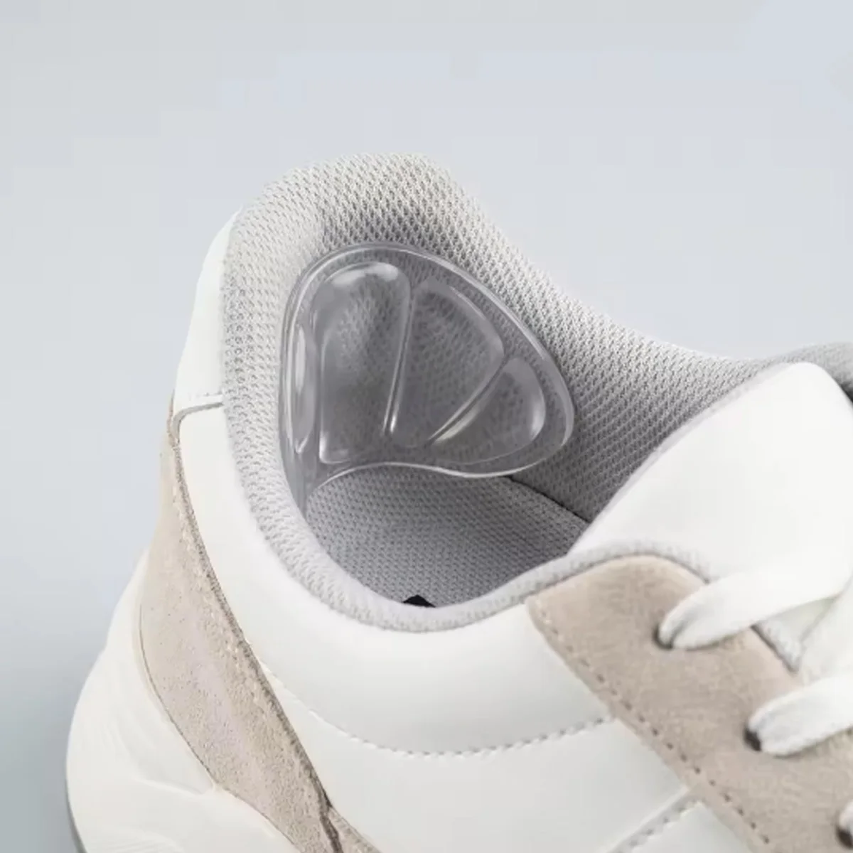 Clear Silicone Heel & Forefoot Cushion Pads, Lightweight Breathable Comfort Inserts for High Heels & Sneakers Unisex