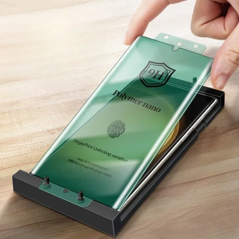 Curved Screen Protector For Samsung Galaxy S23 Ultra, S22 Ultra, S21 Ultra, for S24 Ultra Ceramic Film With Install Kit