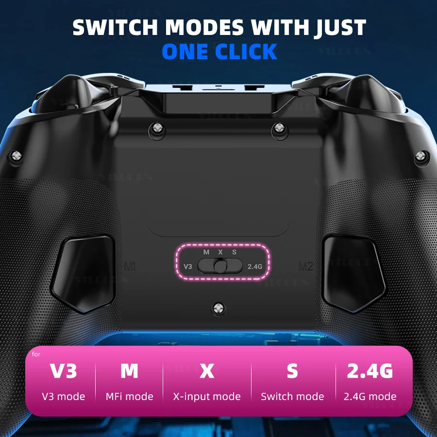 VILCORN G6 Bluetooth-Compatible Wireless Game Controller for iOS/Android Smartphones Gamepads for PC/SWITCH Hall Rocker Joystick