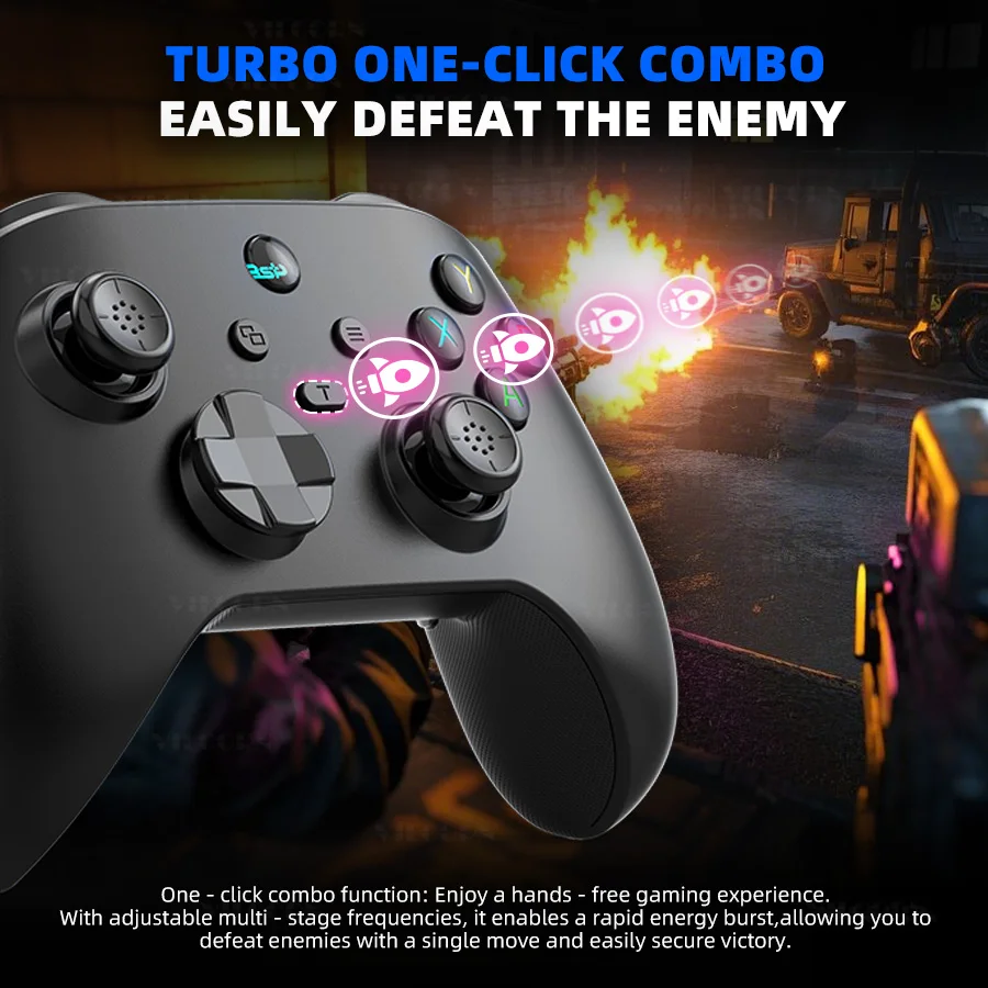 VILCORN G6 Bluetooth-Compatible Wireless Game Controller for iOS/Android Smartphones Gamepads for PC/SWITCH Hall Rocker Joystick