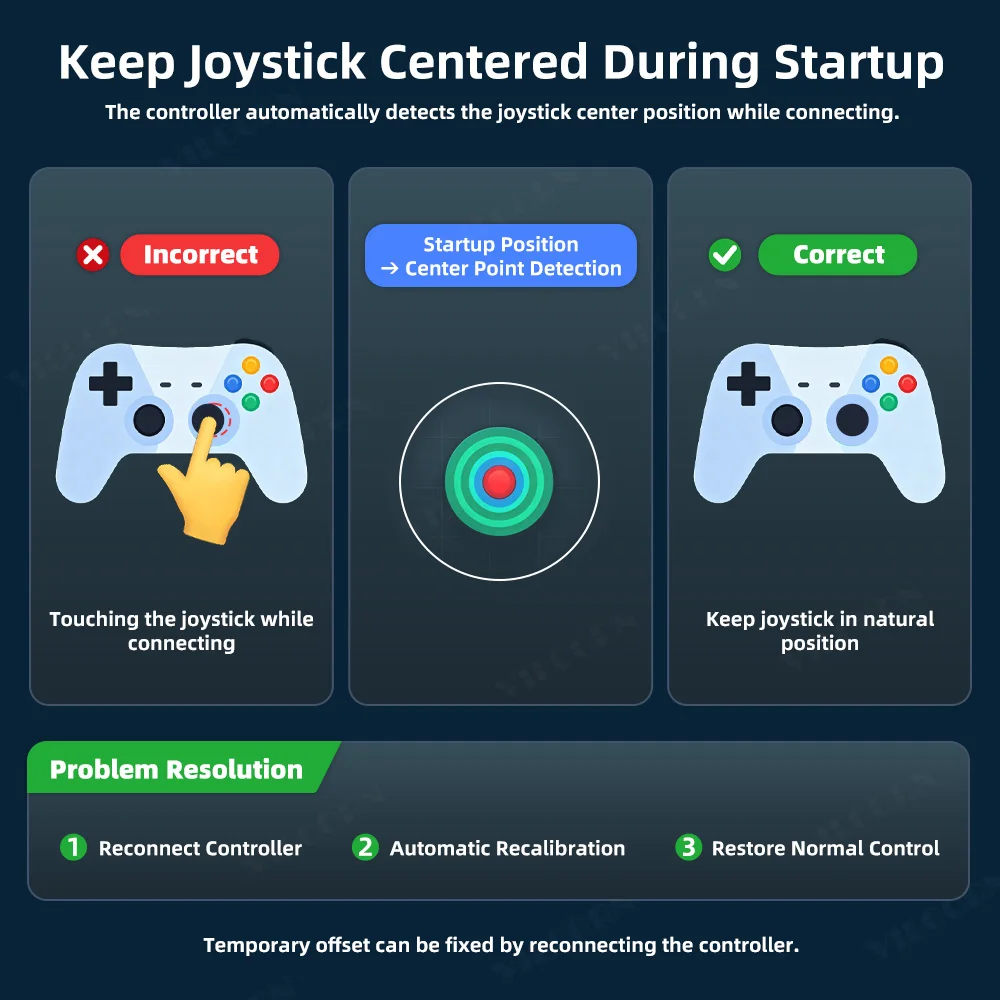 VILCORN G6 Bluetooth-Compatible Wireless Game Controller for iOS/Android Smartphones Gamepads for PC/SWITCH Hall Rocker Joystick