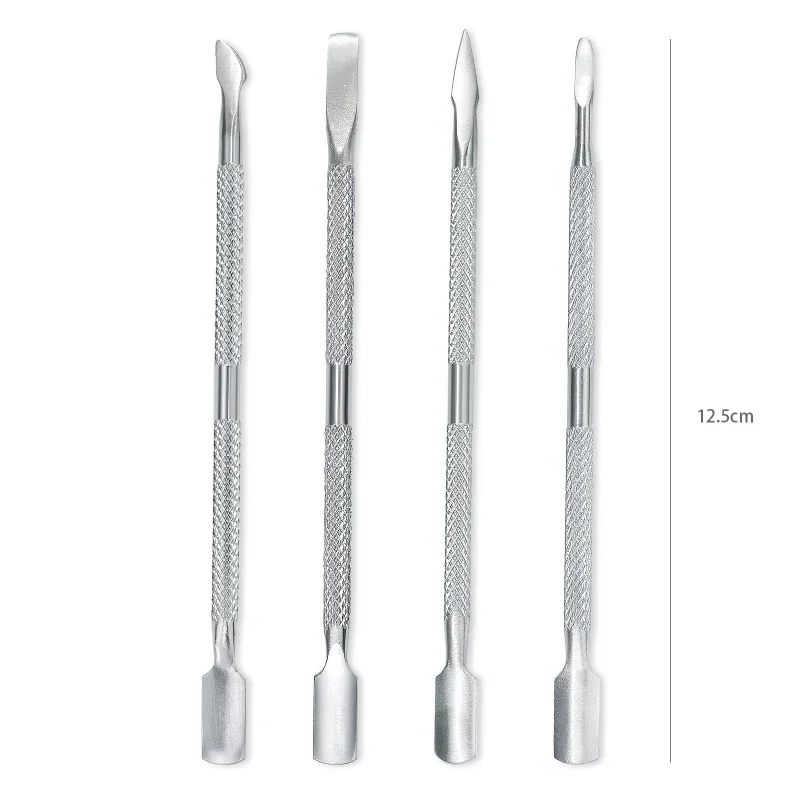 1Pcs Stainless Steel Double Head Cuticle Pusher for Manicure Tools for Nails Art Non-Slip Nail Cuticle Remover Accessories