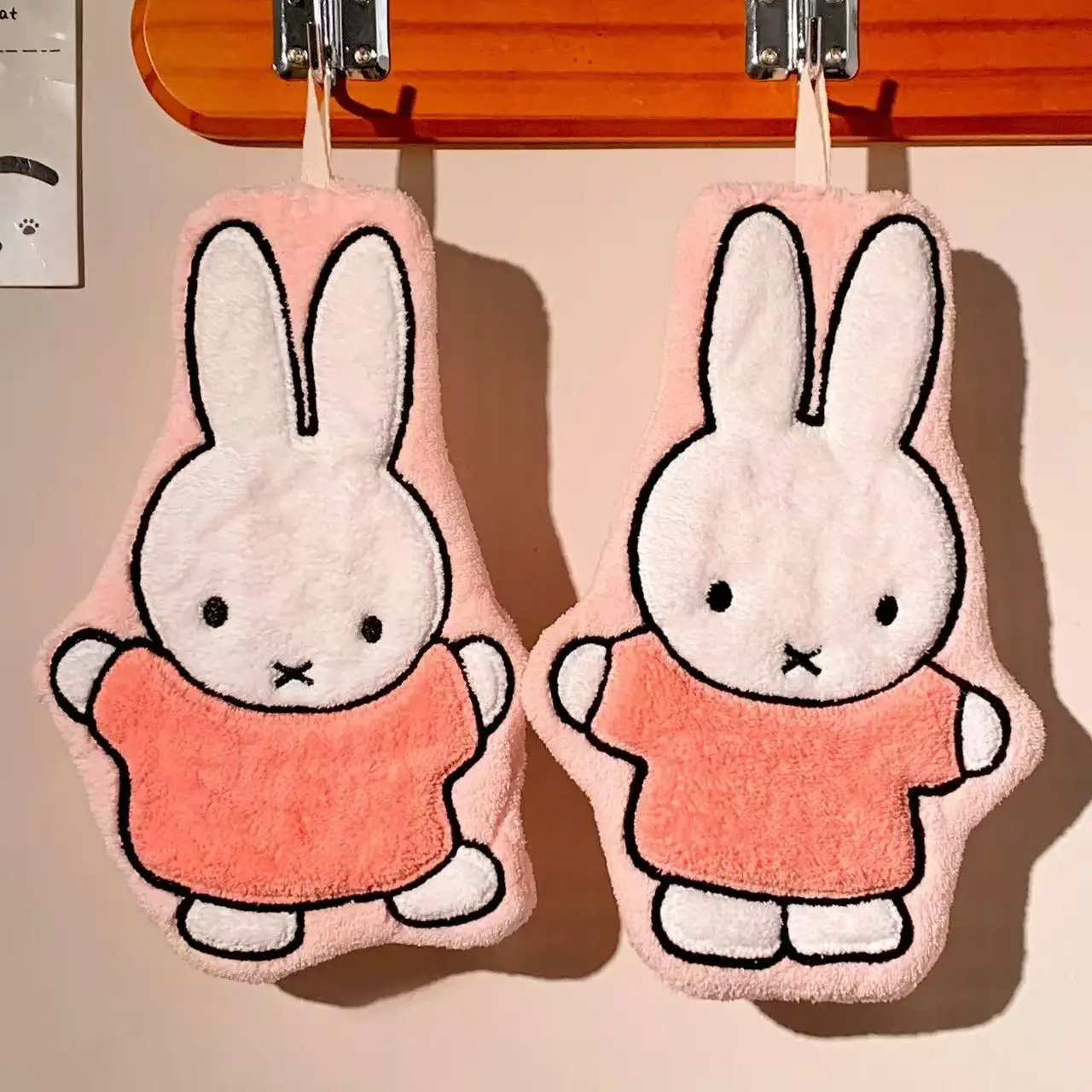 1/2 Pcs Cute Miffy Rabbit Home Towel Thickened Bathroom Kitchen Cartoon Towel Miffy Brand Periphery