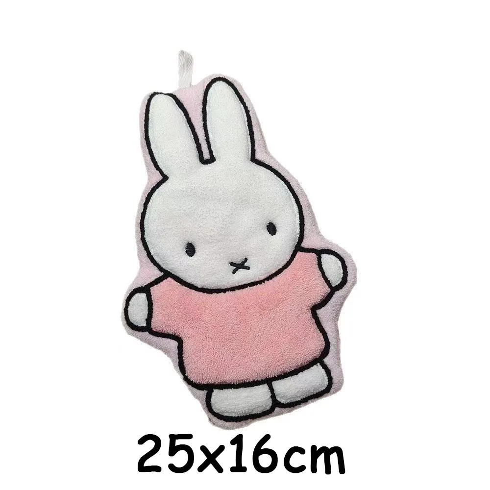 1/2 Pcs Cute Miffy Rabbit Home Towel Thickened Bathroom Kitchen Cartoon Towel Miffy Brand Periphery