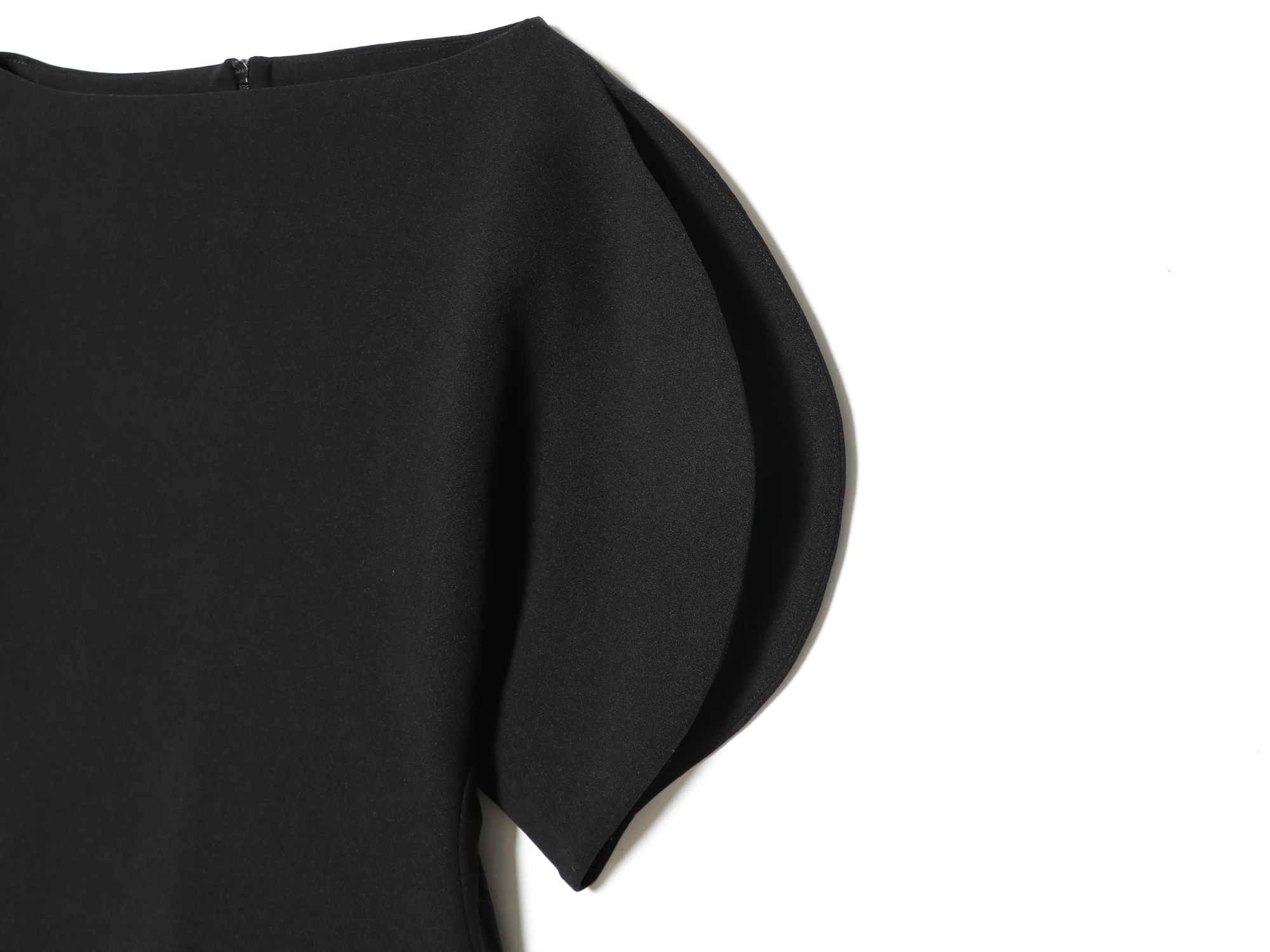 HH Spring Summer Women Casual Asymmetrical T-Shirts Fashion Solid Female O-Neck Short Puff Sleeve Blouse Lady Office Chic Tops