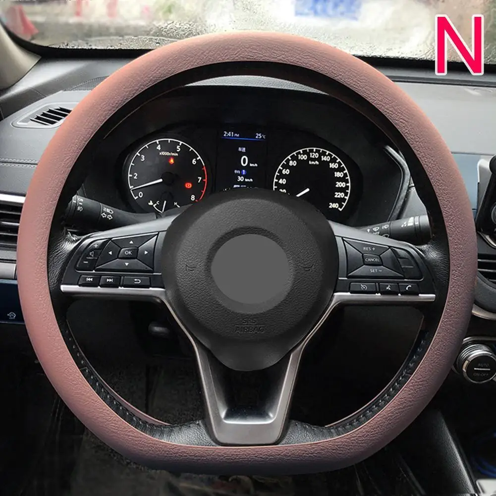 Anti-skid Silicone Auto Steering Wheel Cover With Elastic Stretch To Enhance Internal Design And Comfortable Grip Access