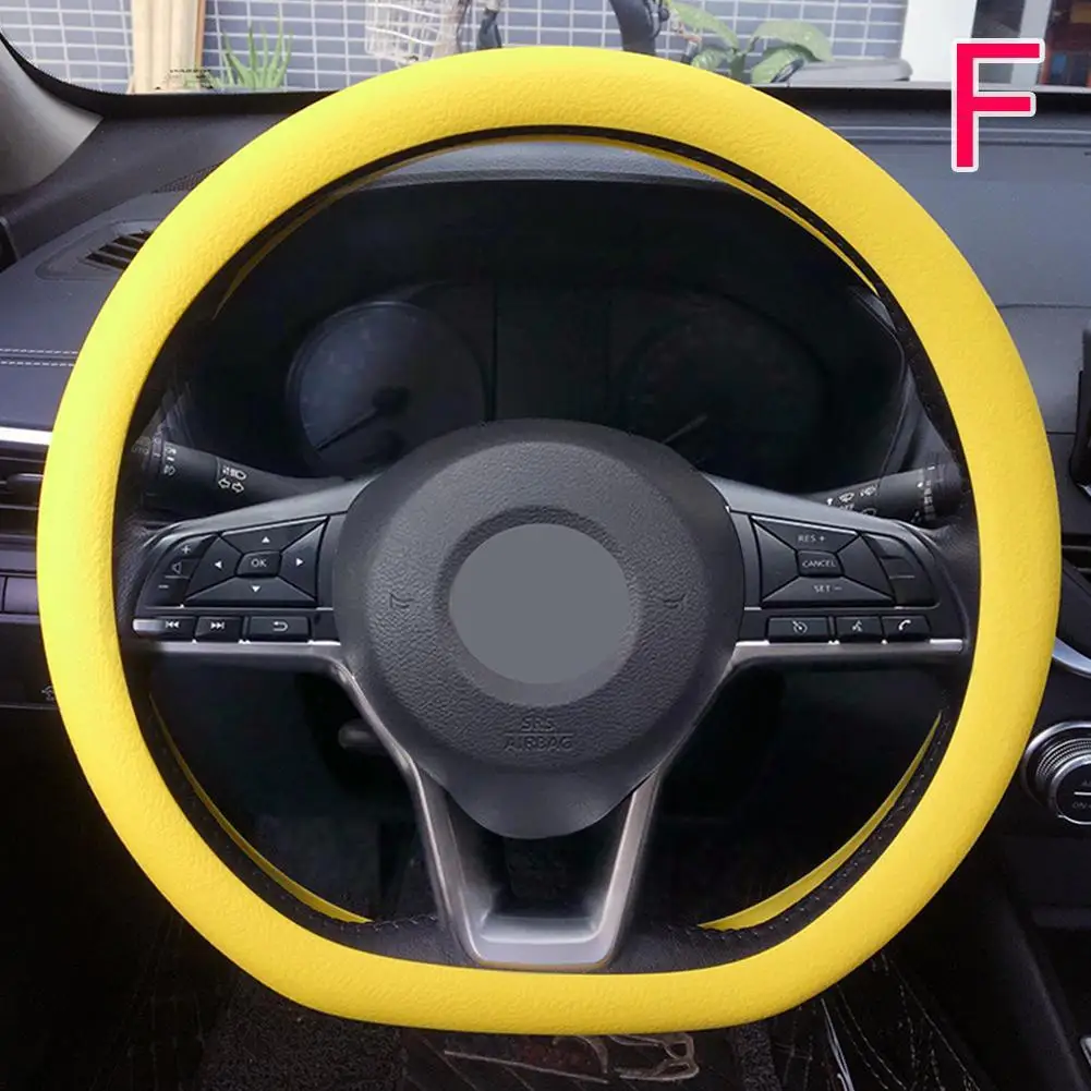 Anti-skid Silicone Auto Steering Wheel Cover With Elastic Stretch To Enhance Internal Design And Comfortable Grip Access