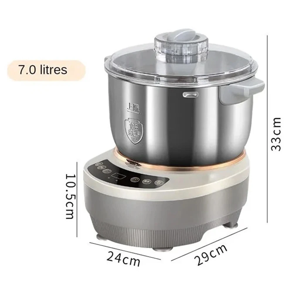 Dough Kneading Machine 5L 7L Dough Maker Electric Kneading Machine Dough Mixer with Fermentation Function Stainless Steel