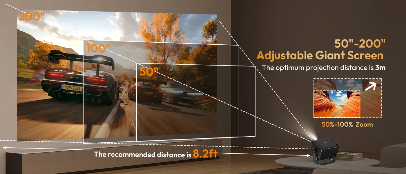 XGODY 4K Projector Native 1080P AUTO Focus WiFi6 18000 lumens Android Beamer HD Home Theater Cinema for Home