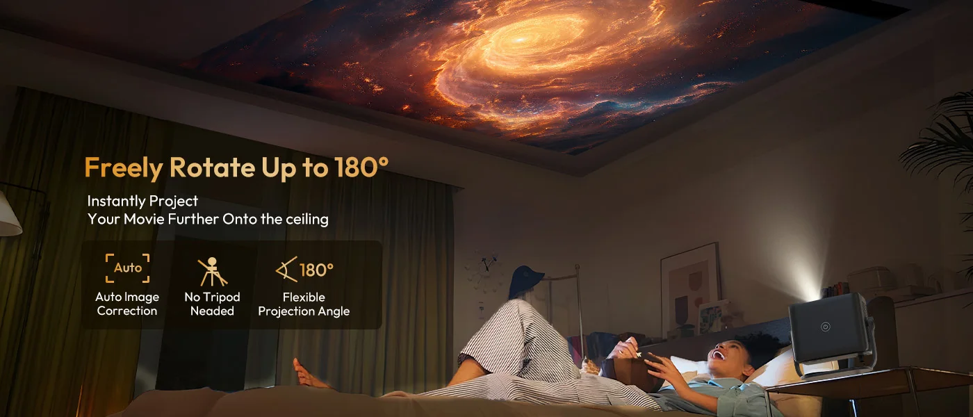 XGODY 4K Projector Native 1080P AUTO Focus WiFi6 18000 lumens Android Beamer HD Home Theater Cinema for Home