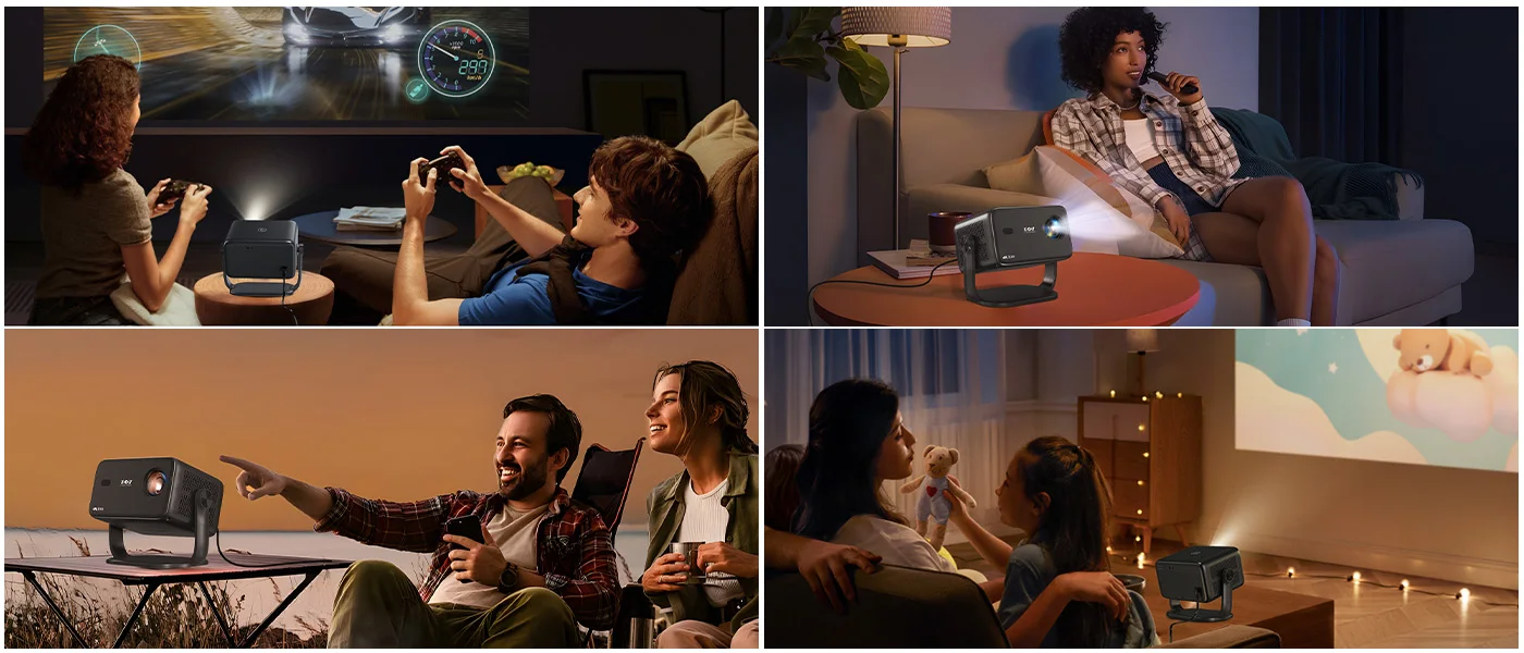 XGODY 4K Projector Native 1080P AUTO Focus WiFi6 18000 lumens Android Beamer HD Home Theater Cinema for Home