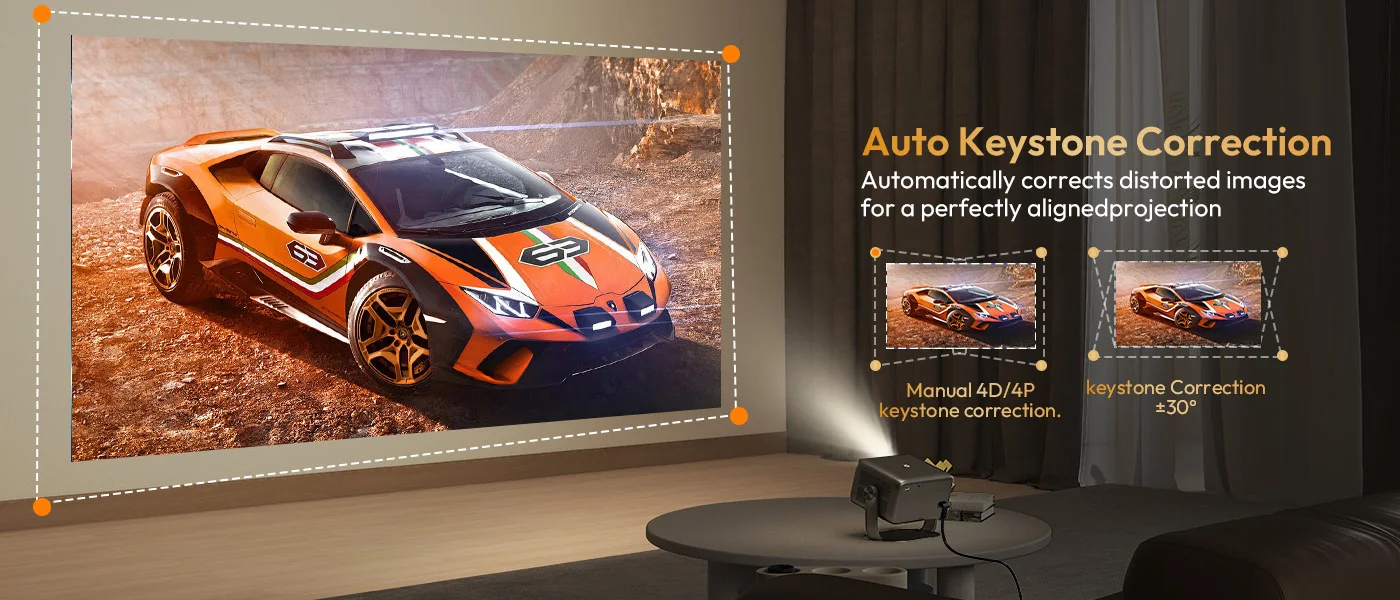 XGODY 4K Projector Native 1080P AUTO Focus WiFi6 18000 lumens Android Beamer HD Home Theater Cinema for Home