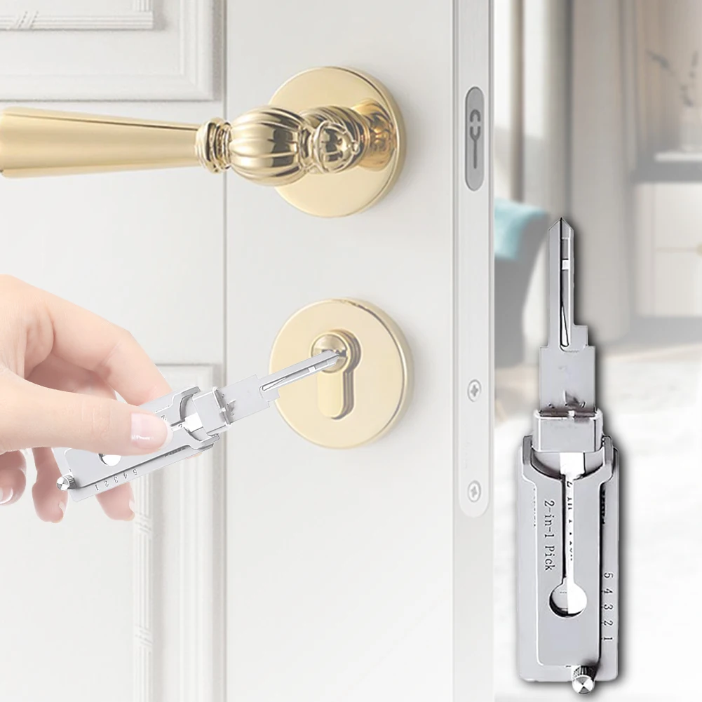 Lockpicking Lock Decoder Pick Locksmith Tools For lock embryo/double straight groove/positive S groove Maintenance Repair Tools