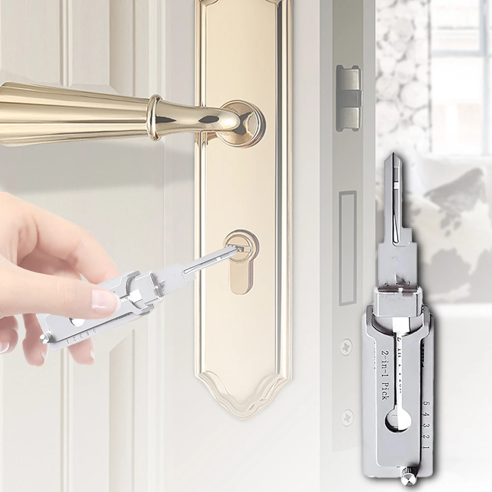 Lockpicking Lock Decoder Pick Locksmith Tools For lock embryo/double straight groove/positive S groove Maintenance Repair Tools