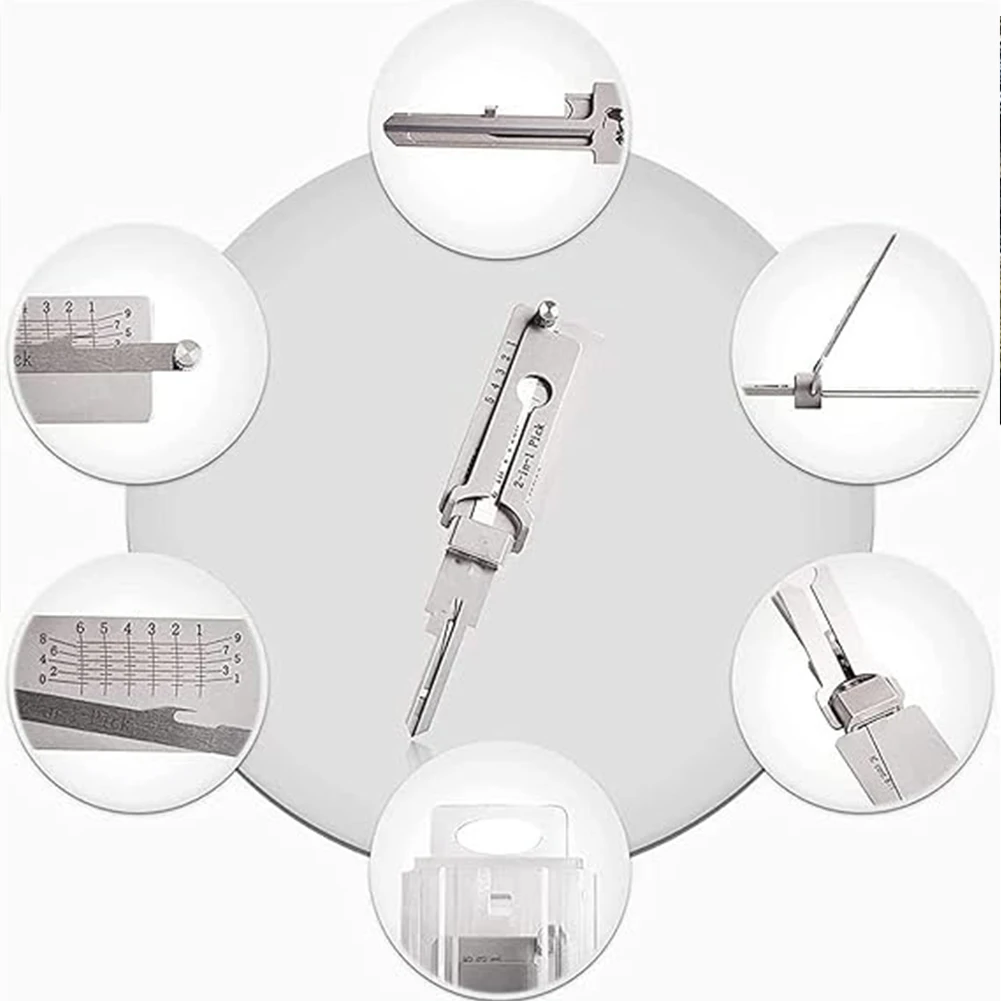 Lockpicking Lock Decoder Pick Locksmith Tools For lock embryo/double straight groove/positive S groove Maintenance Repair Tools