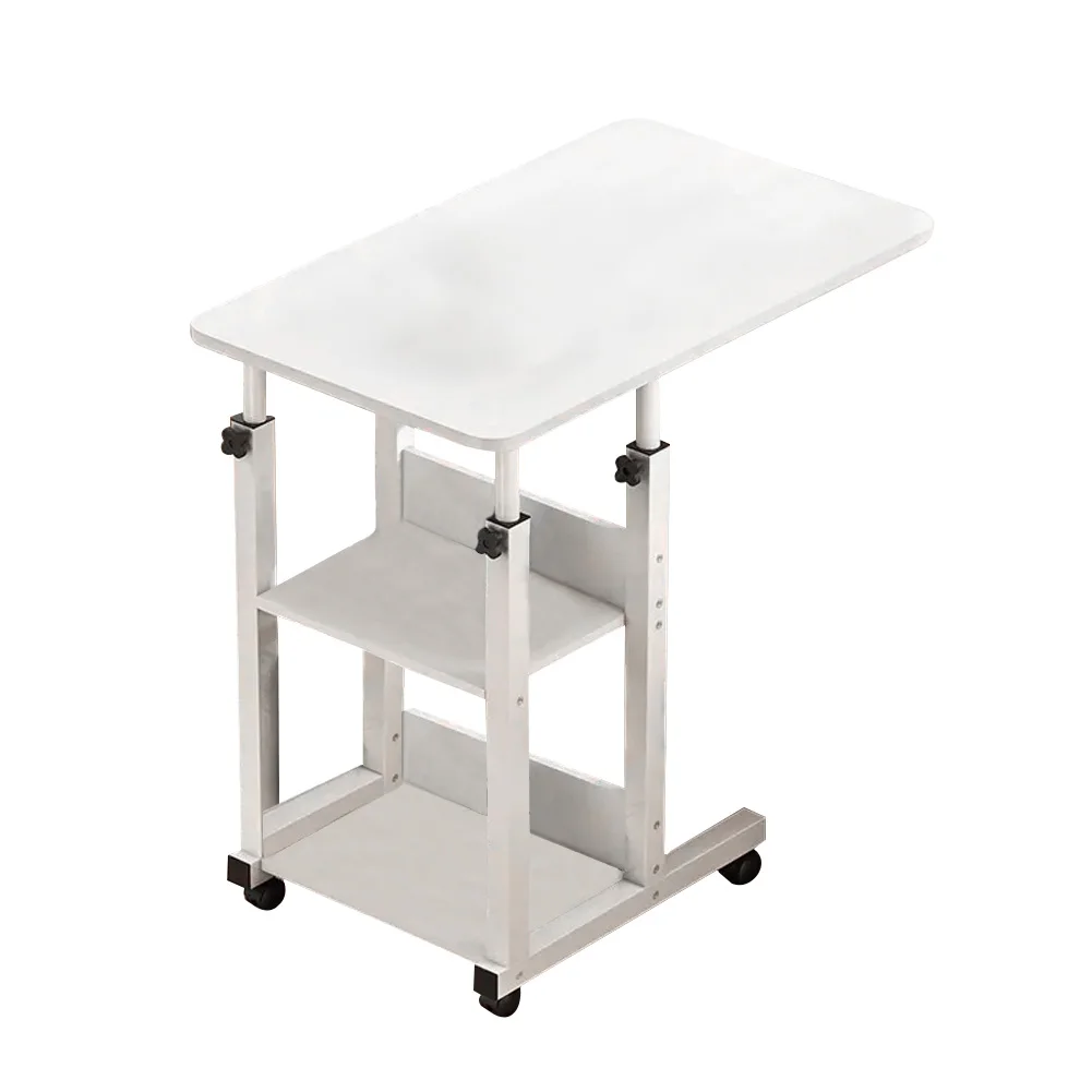 【Breeins】Height Adjustable Mobile Table Overbed Desk with Wheels