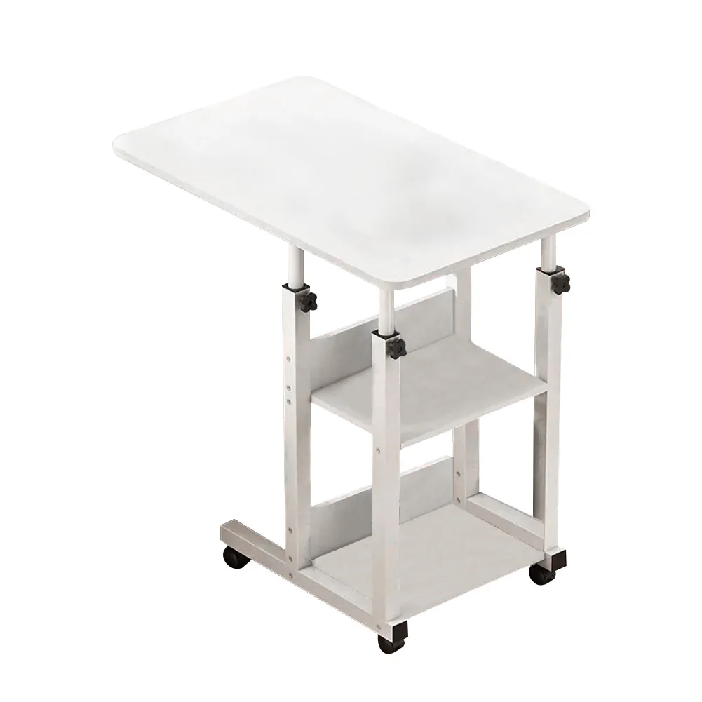【Breeins】Height Adjustable Mobile Table Overbed Desk with Wheels