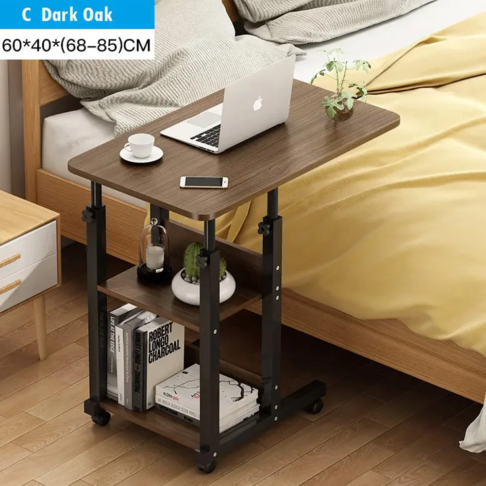 【Breeins】Height Adjustable Mobile Table Overbed Desk with Wheels