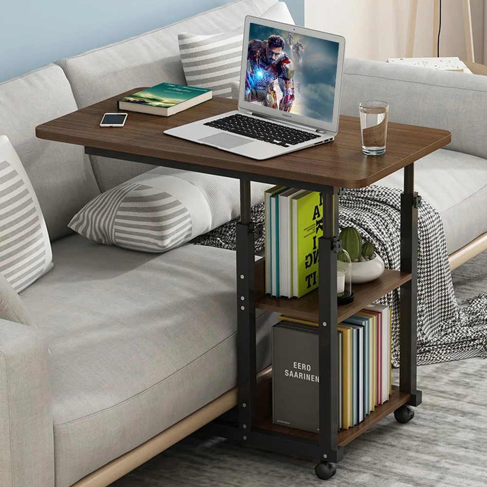 【Breeins】Height Adjustable Mobile Table Overbed Desk with Wheels