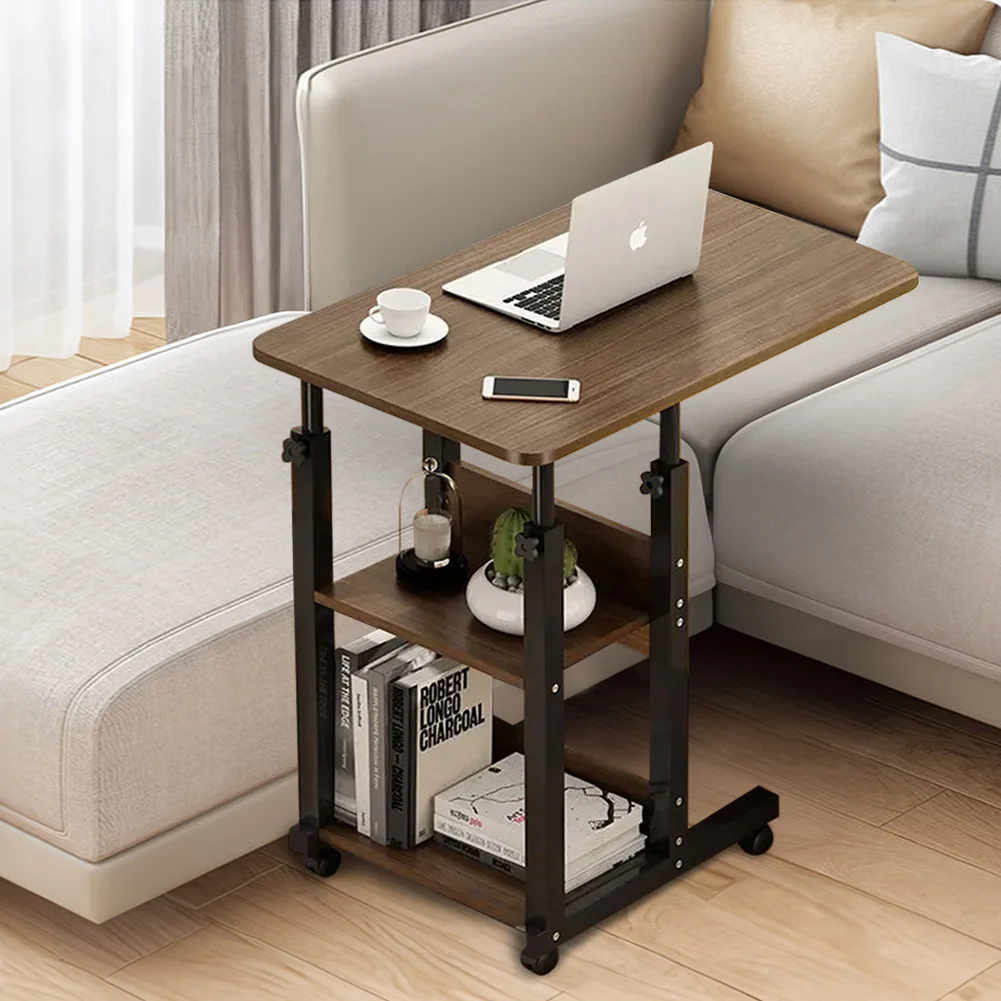 【Breeins】Height Adjustable Mobile Table Overbed Desk with Wheels