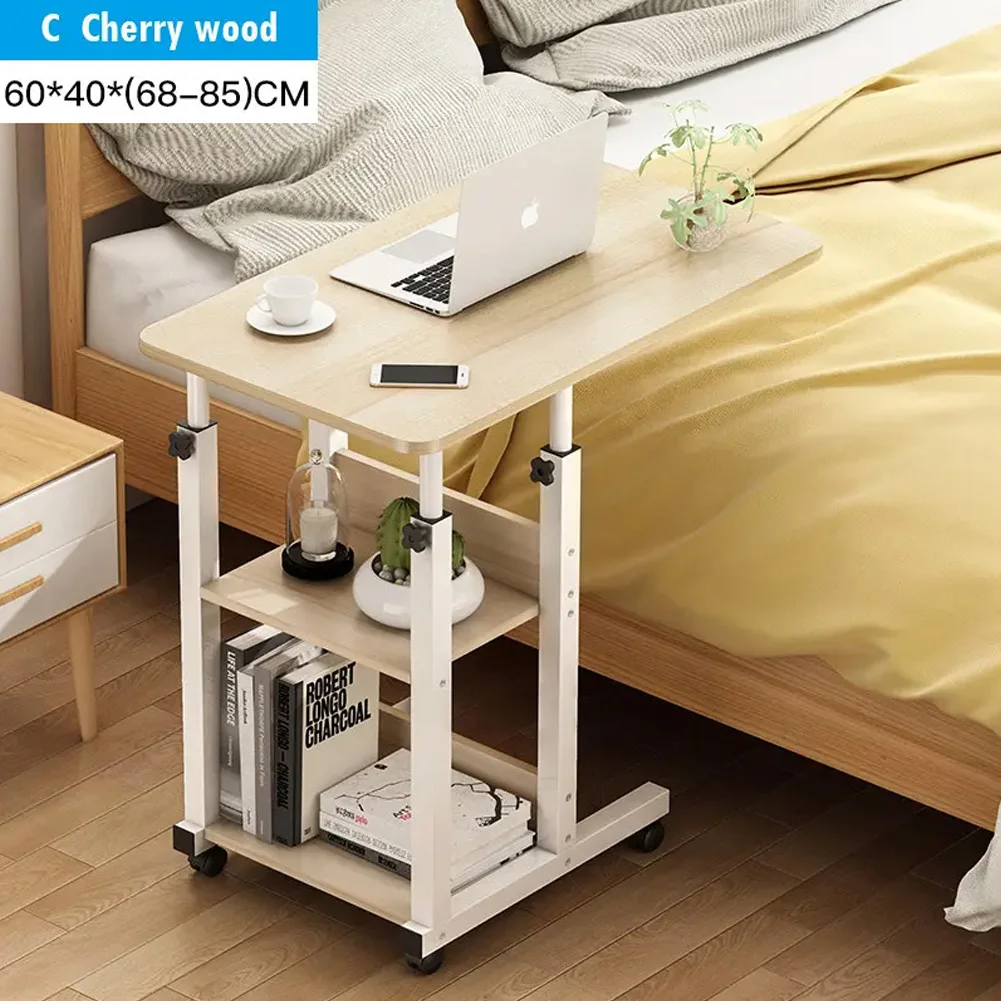 【Breeins】Height Adjustable Mobile Table Overbed Desk with Wheels