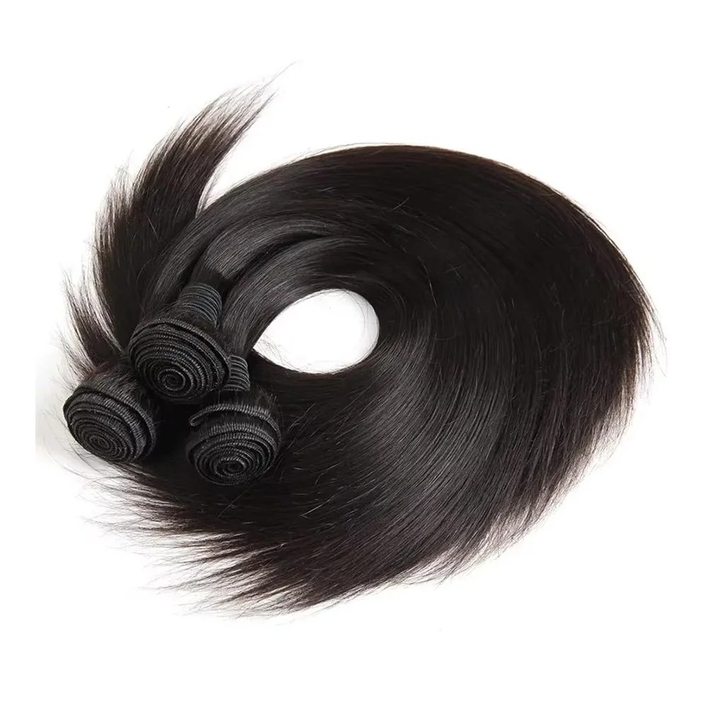 30 40 Inch Bone Straight Bundles Deal Brazilian Virgin Human Hair 3 4 Bundles Raw Hair Extensions Natural Color Remy