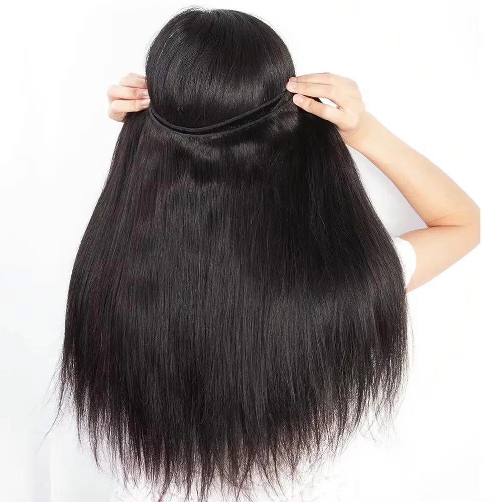 30 40 Inch Bone Straight Bundles Deal Brazilian Virgin Human Hair 3 4 Bundles Raw Hair Extensions Natural Color Remy