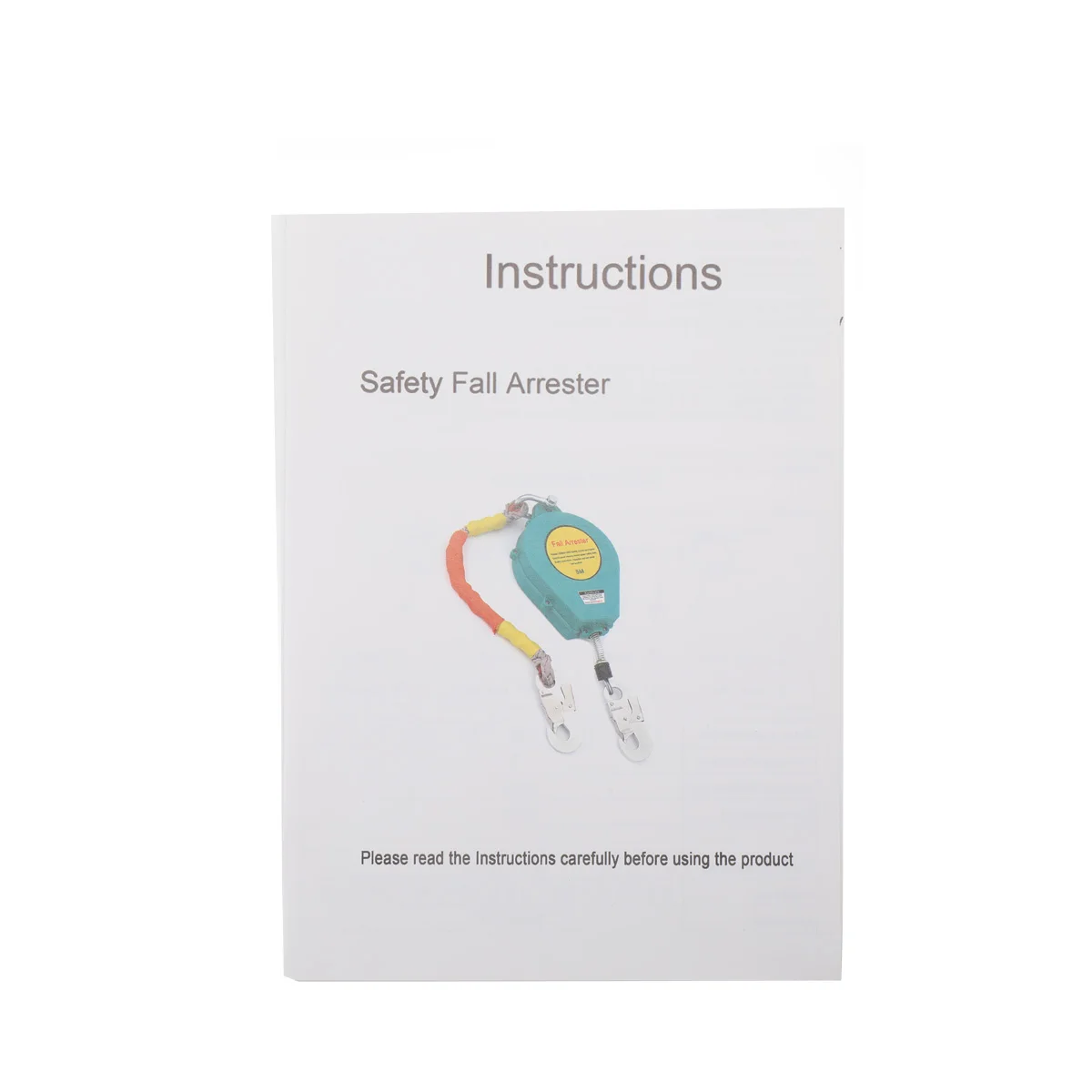 Self Retracting Lifeline 330lbs Fall Arrester Fall Protection with Alloy Steel Hook & Steel Wire Rope 23ft 7m