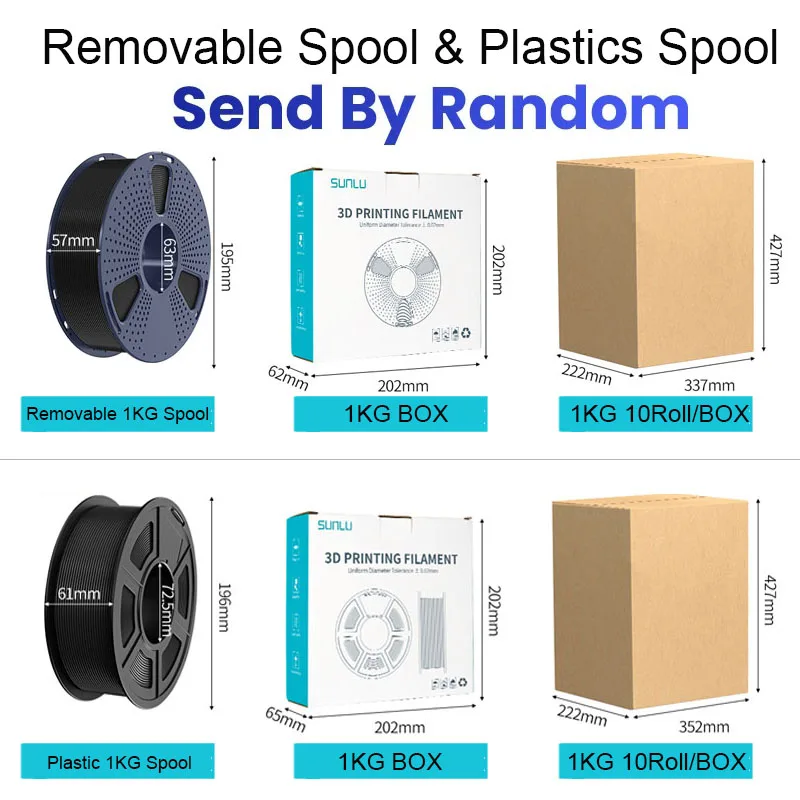 SUNLU 1KG Easy-to-Print Nylon Filament Heat-Resistant 3D Printer Filament No-Cracking No-Warping 3D Filament