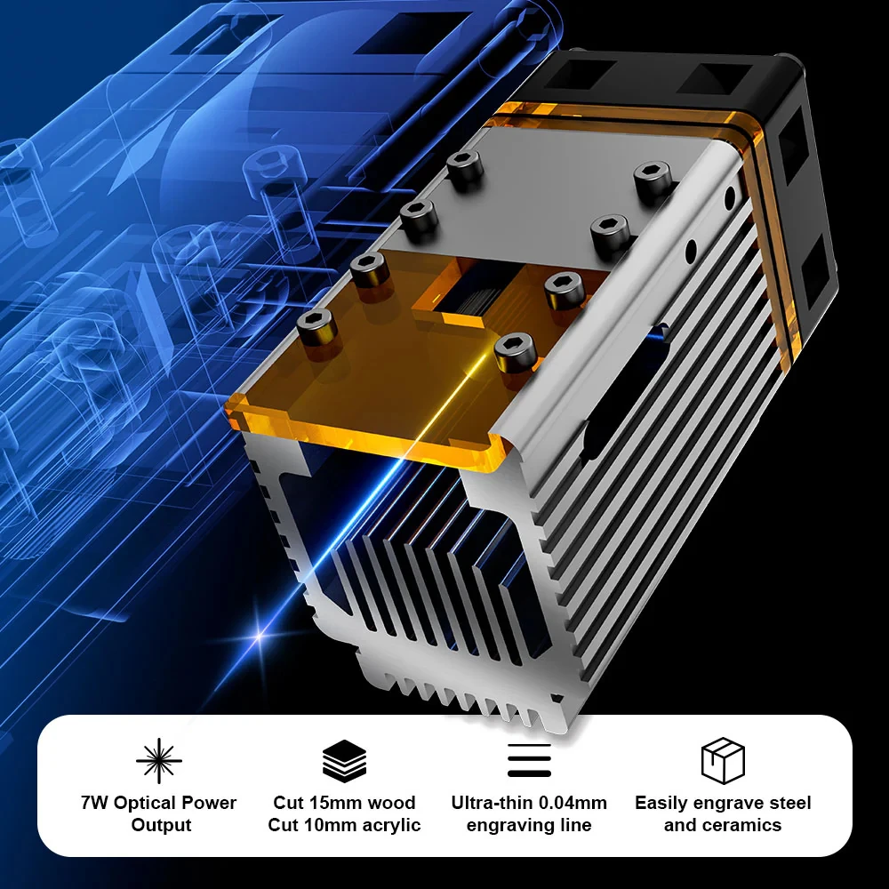 NEJE 5 A40630 20W Portable Small Laser Engraver Laser Cutting Machine for Logo Metal Wood Plastic Acrylic Leather Acrylc Beginne