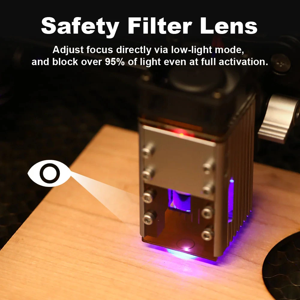 NEJE 5 A40630 20W Portable Small Laser Engraver Laser Cutting Machine for Logo Metal Wood Plastic Acrylic Leather Acrylc Beginne
