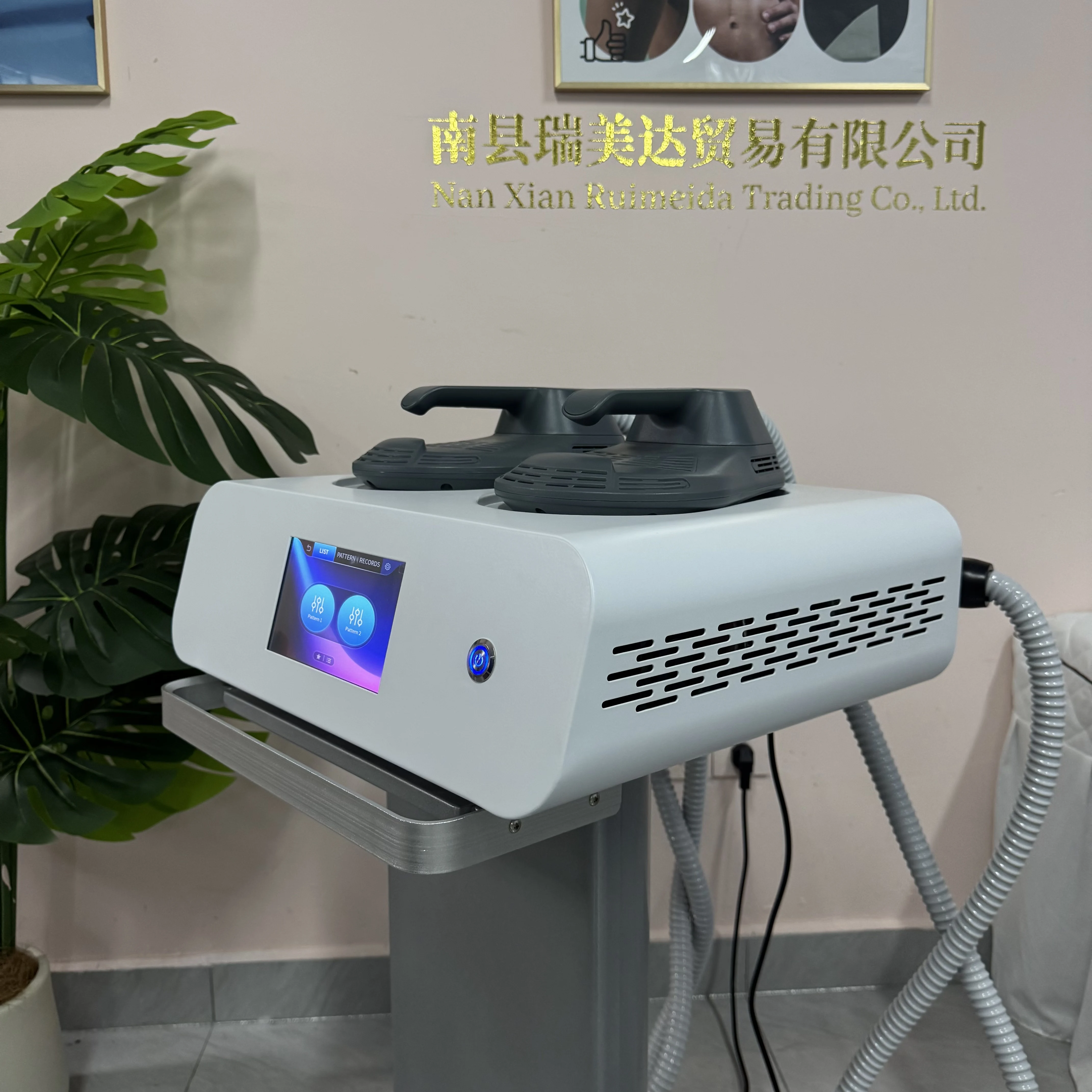 Myoslim New Body Sculpting Machine Shaping 15 T 6000W EMS Radio Frequency RF Muscle Stimulator Device