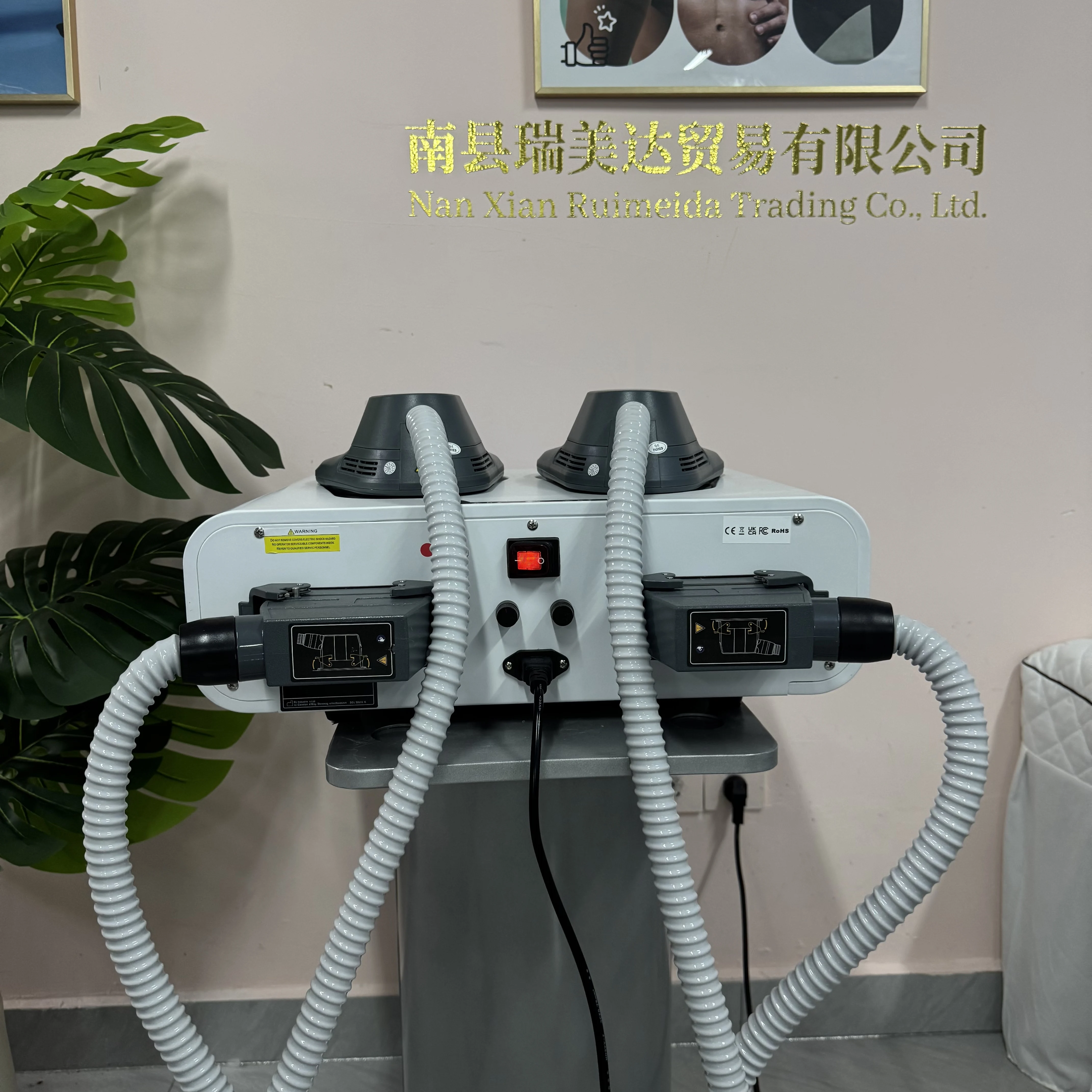 Myoslim New Body Sculpting Machine Shaping 15 T 6000W EMS Radio Frequency RF Muscle Stimulator Device