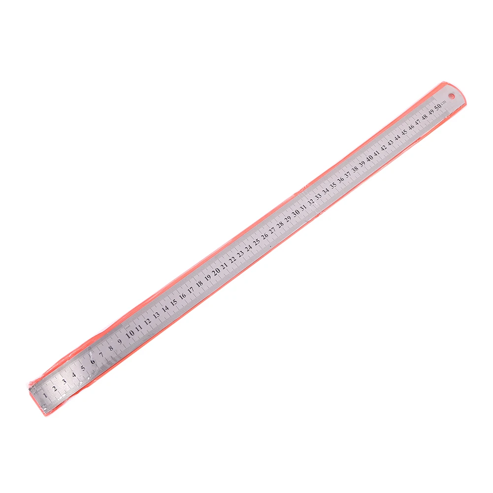 150/200/300/400/500MM Stainless Steel Ruler Centimeter Millimeter Ruler Straight Edge Ruler Precision Measuring Ruler