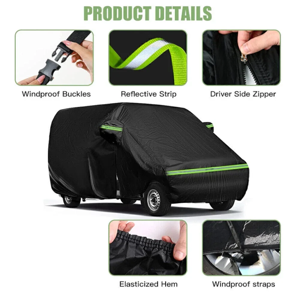 Full Car Cover for VW T5 T6 T4 LWB Waterproof Large Car Cover with Side Door