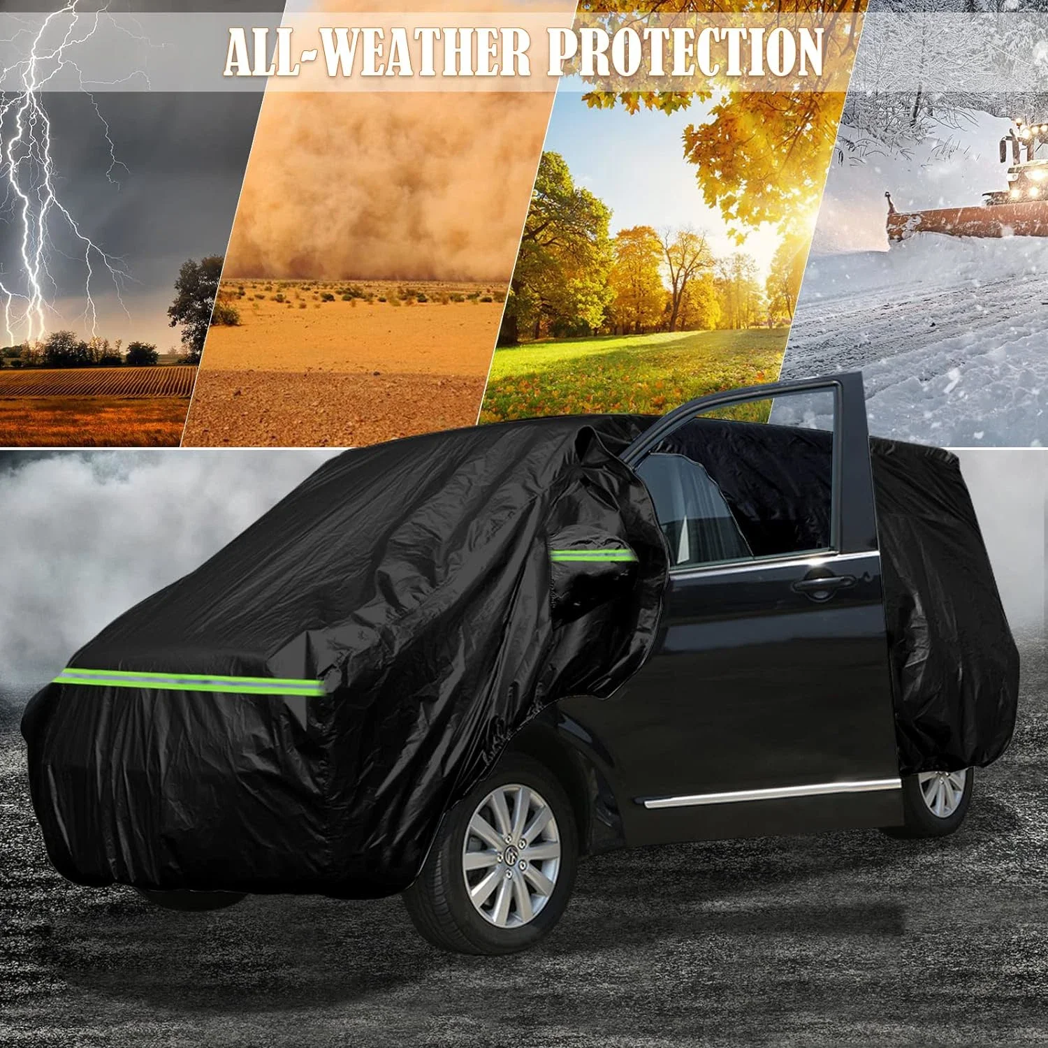 Full Car Cover for VW T5 T6 T4 LWB Waterproof Large Car Cover with Side Door