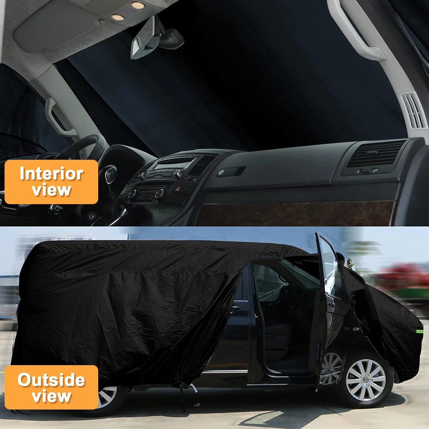Full Car Cover for VW T5 T6 T4 LWB Waterproof Large Car Cover with Side Door