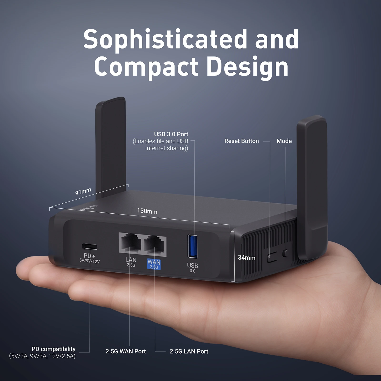 GL.iNet GL-BE3600 (Slate 7) Wi-Fi 7 Travel Router Dual-band Portable Travel Router, Pocket WiFi 7, 2.5G Router, Portable VPN Routers WiFi for Travel, Public Computer Routers, Business Trip, Mobile/RV/Cruise/Plane 