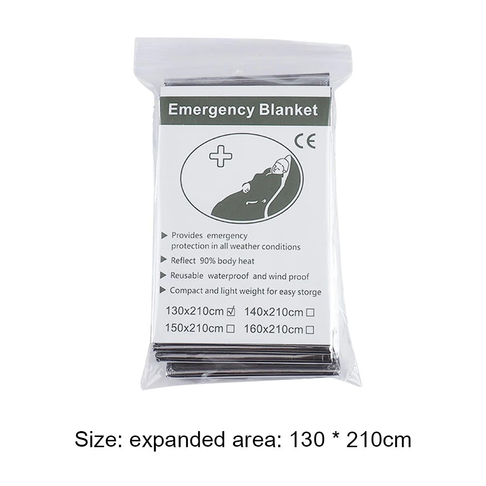 30-1PCS Emergency Rescue Blanket Outdoor Survive First Aid survival blanket Military Rescue Kit Rescue Foil Thermal Blanket 