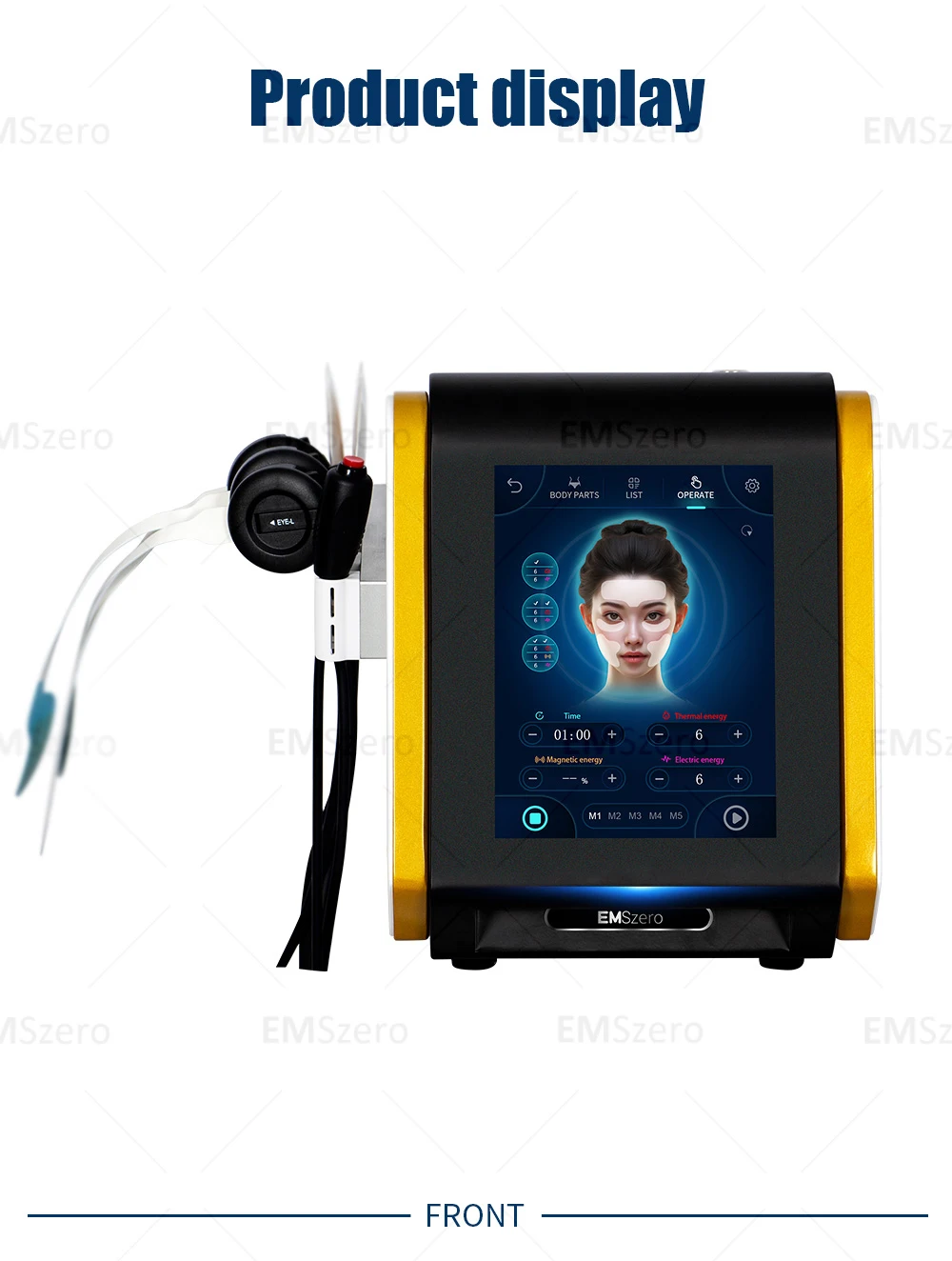 PE Face EMS Anti Aging Face Lift Facial Skin Tighten Lifting Machine Wrinkle Reduction Female Strong Pulsed Electromagnetic SPA