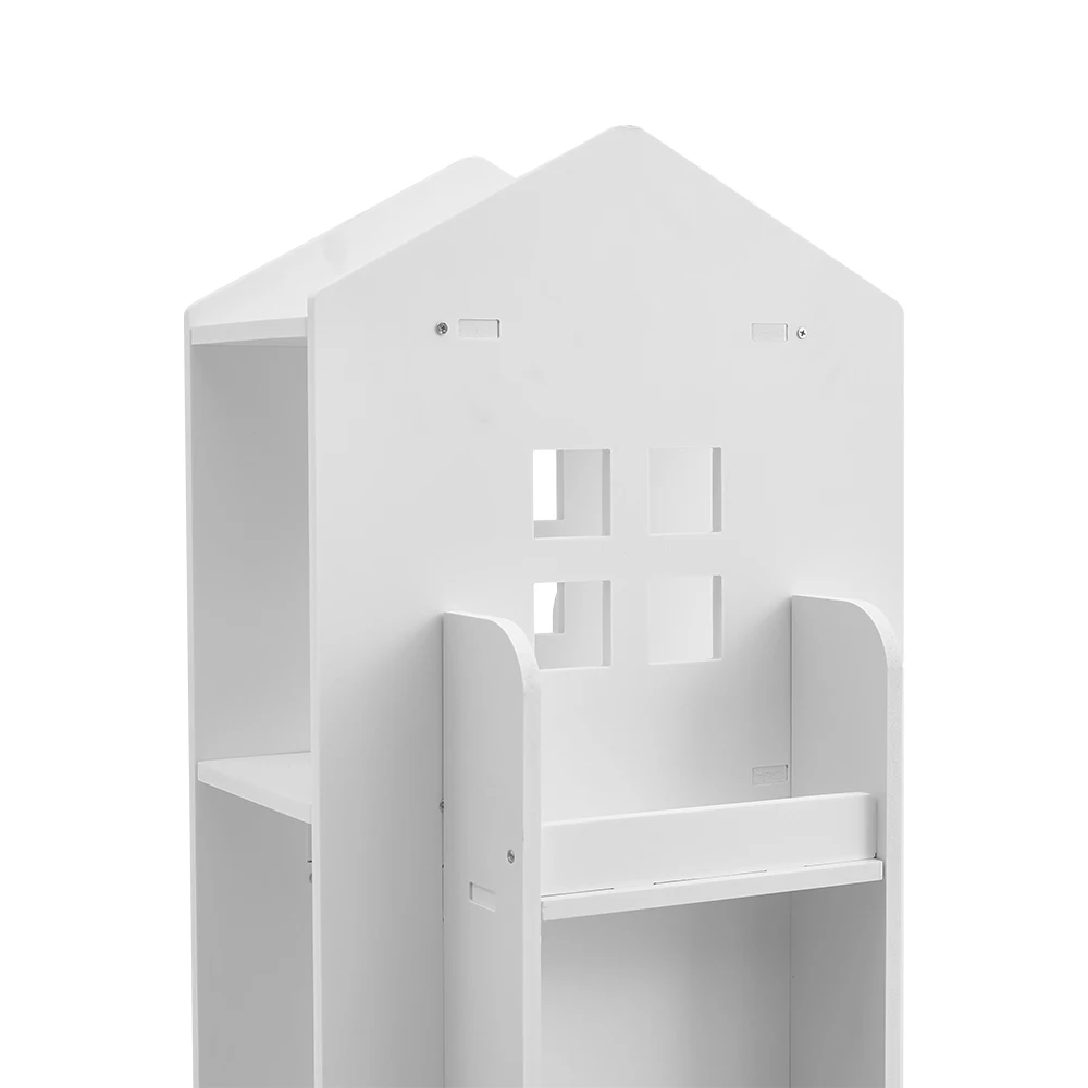 【Breeins】Kids' House Frame Rotating Bookshelf Books Toys Storage Organizer Shelf Cabinet Home Decoration